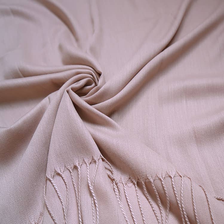 Cotton Blend Tassel Pashmina
