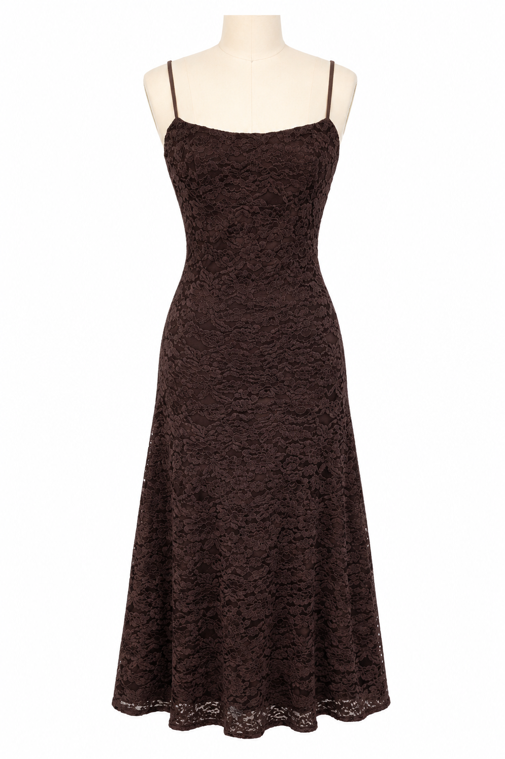 Floral Flocked Lace Maxi Dress - Nectar Clothing