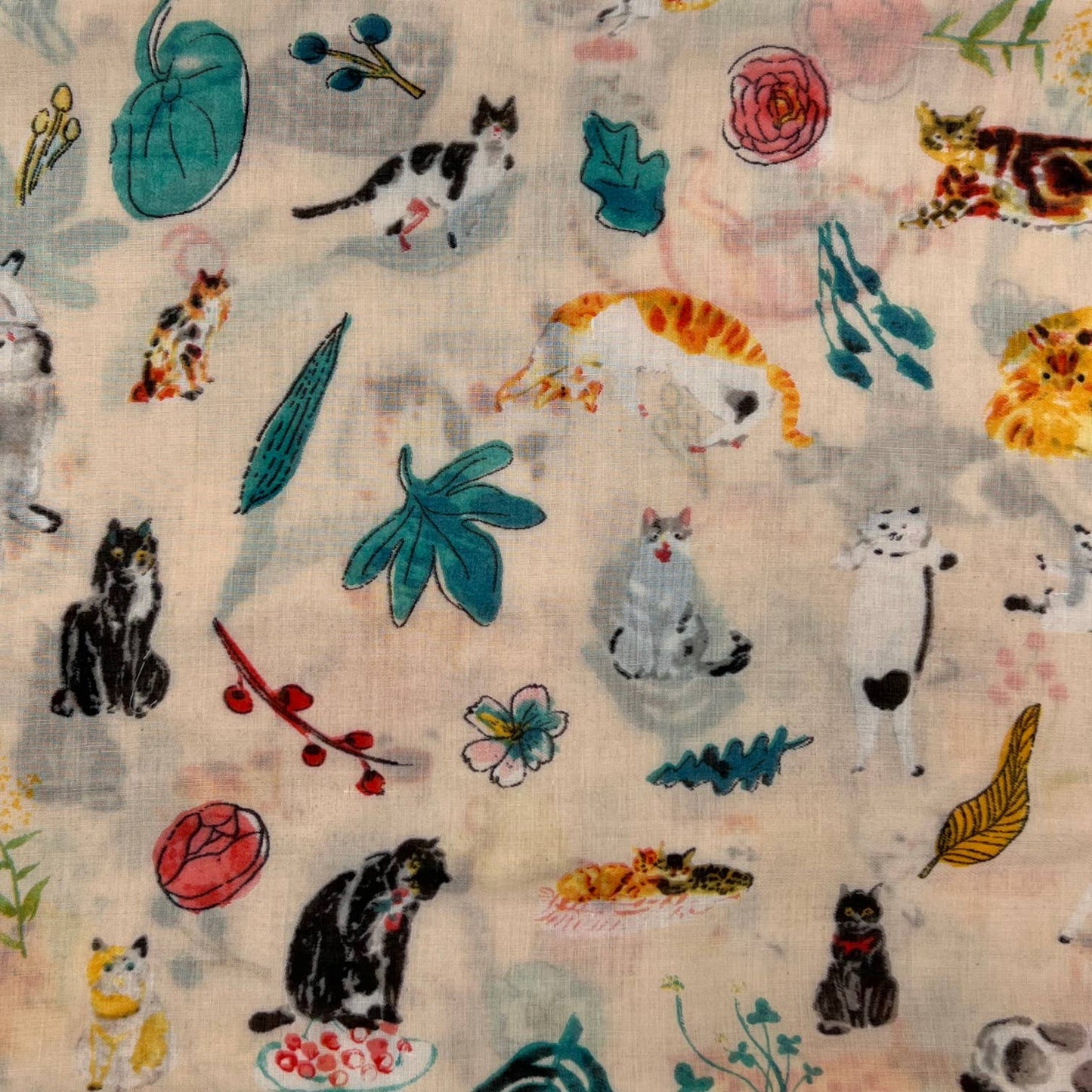 London Scarves - Animal cat print on scarf