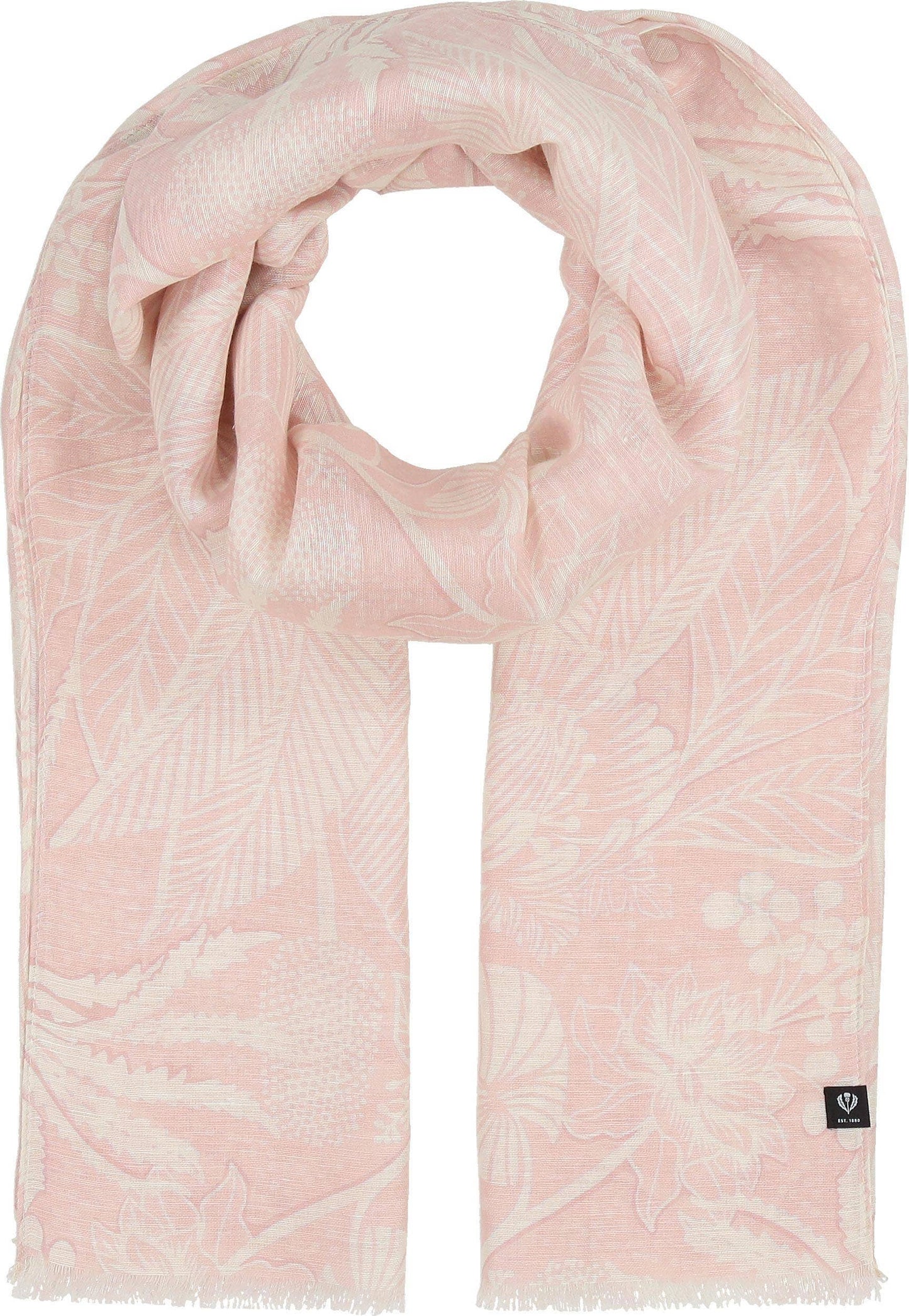 FRAAS - The Scarf Company - Linen Palm Floral Foliage