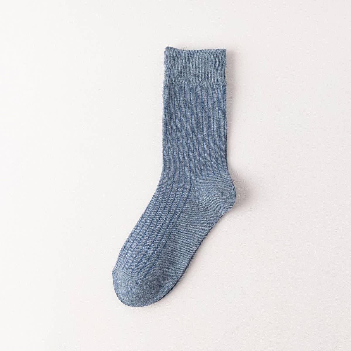 WOMEN SOLID COTTON SLOUCH CREW SOCKS - NINEXIS