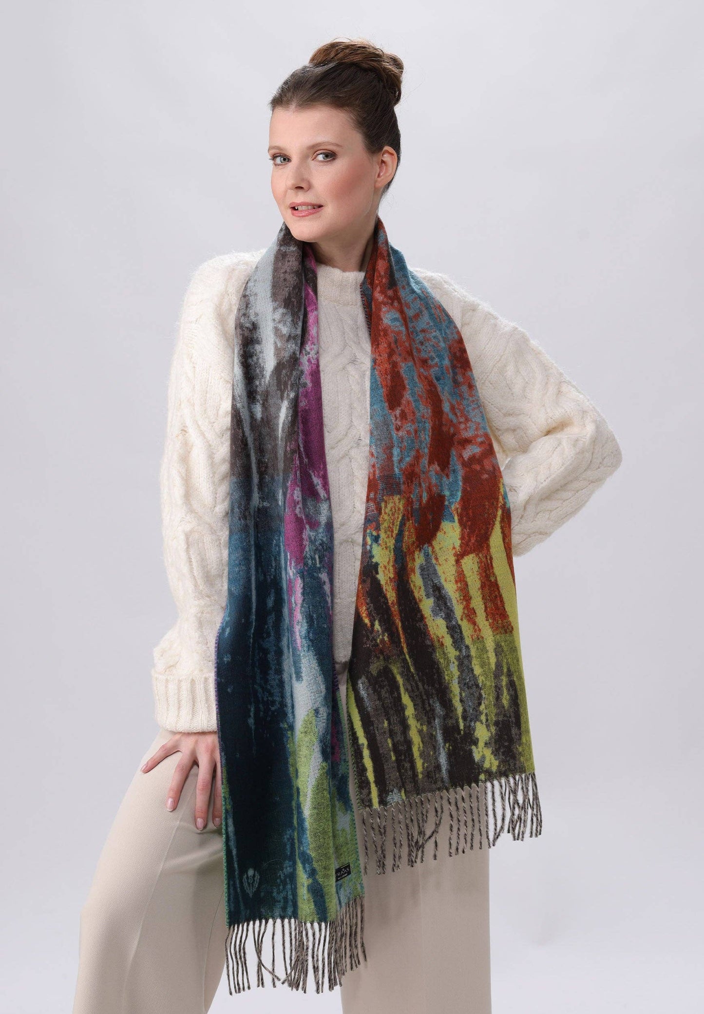 FRAAS - The Scarf Company - Rainbow Brushes Cashmink® Scarf