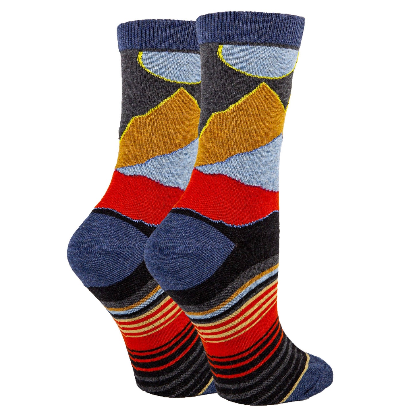 Oooh Yeah/Sock It Up/Oooh Geez Slippers - Midnight Sky's | Women's Premium Cotton Crew Dress Socks