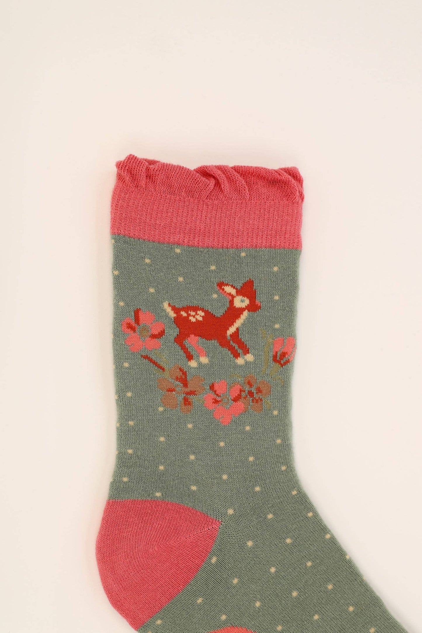Powder Design inc - Vintage Fawn Ankle Socks - Sage
