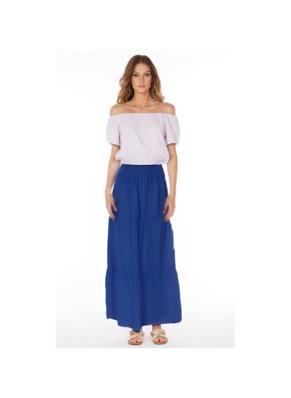 TIERED MAXI SKIRT