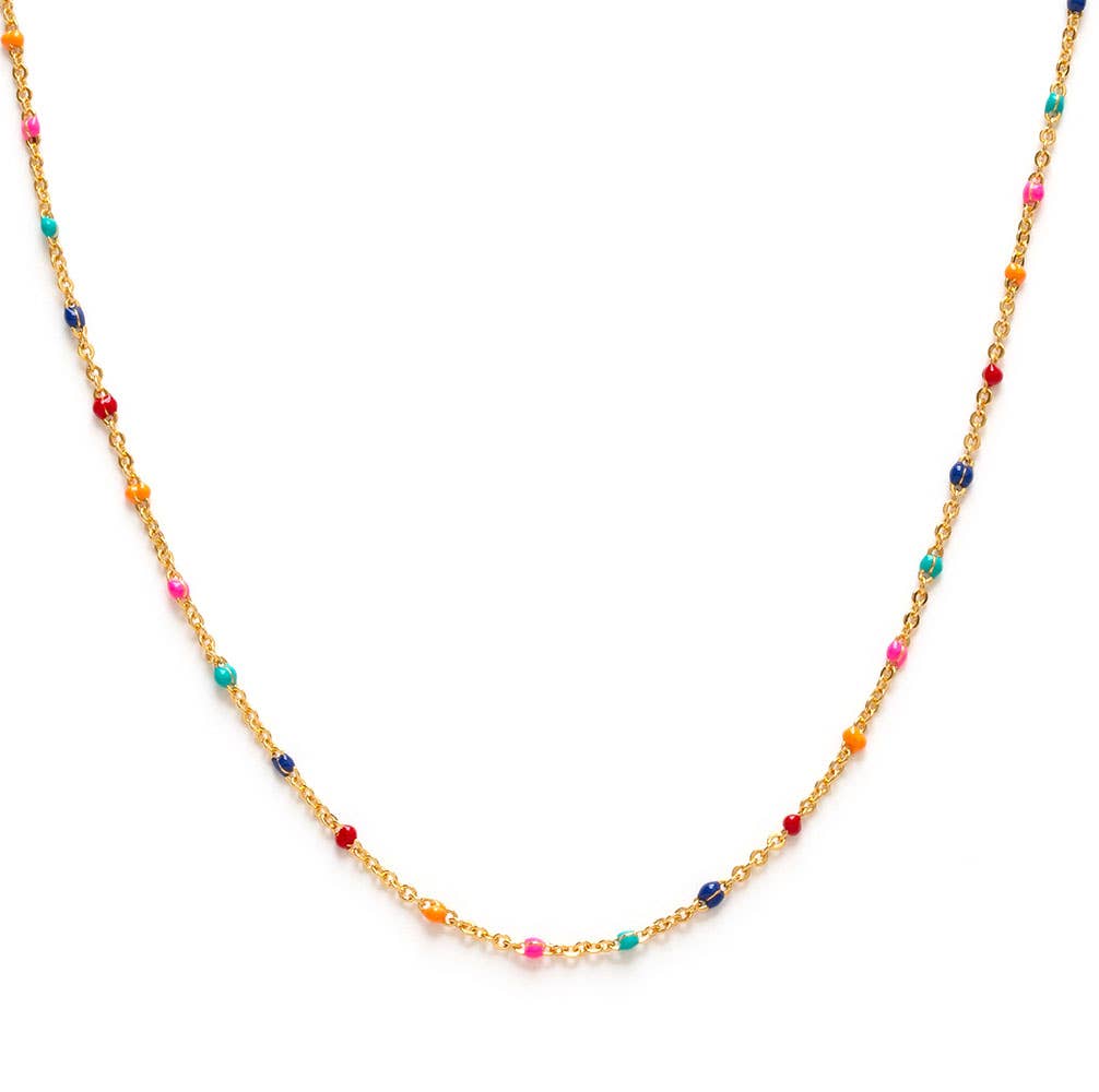 Multi Colored Enamel Chain -  Amano Studio