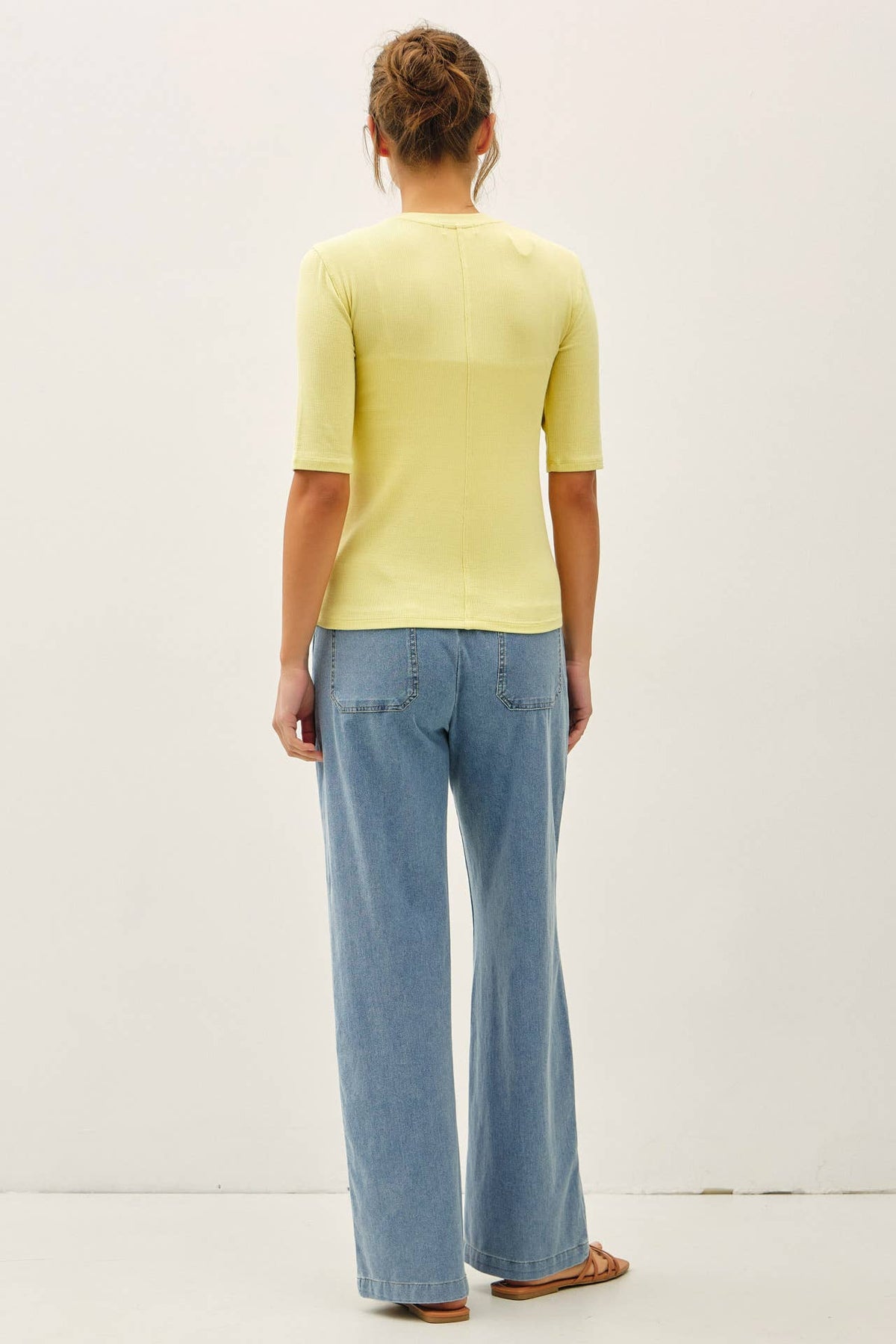 Be Cool - [NEW COLOR]MODAL CLASSIC RIBBED CREWNECK SHORT SLEEVE TOP