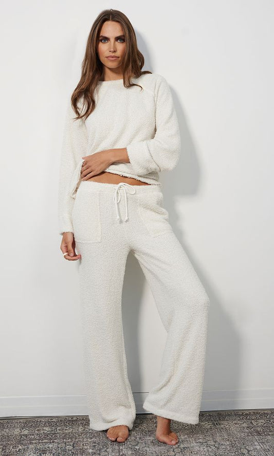 WIDE LEG PANT W/SMALL WAISTBAND