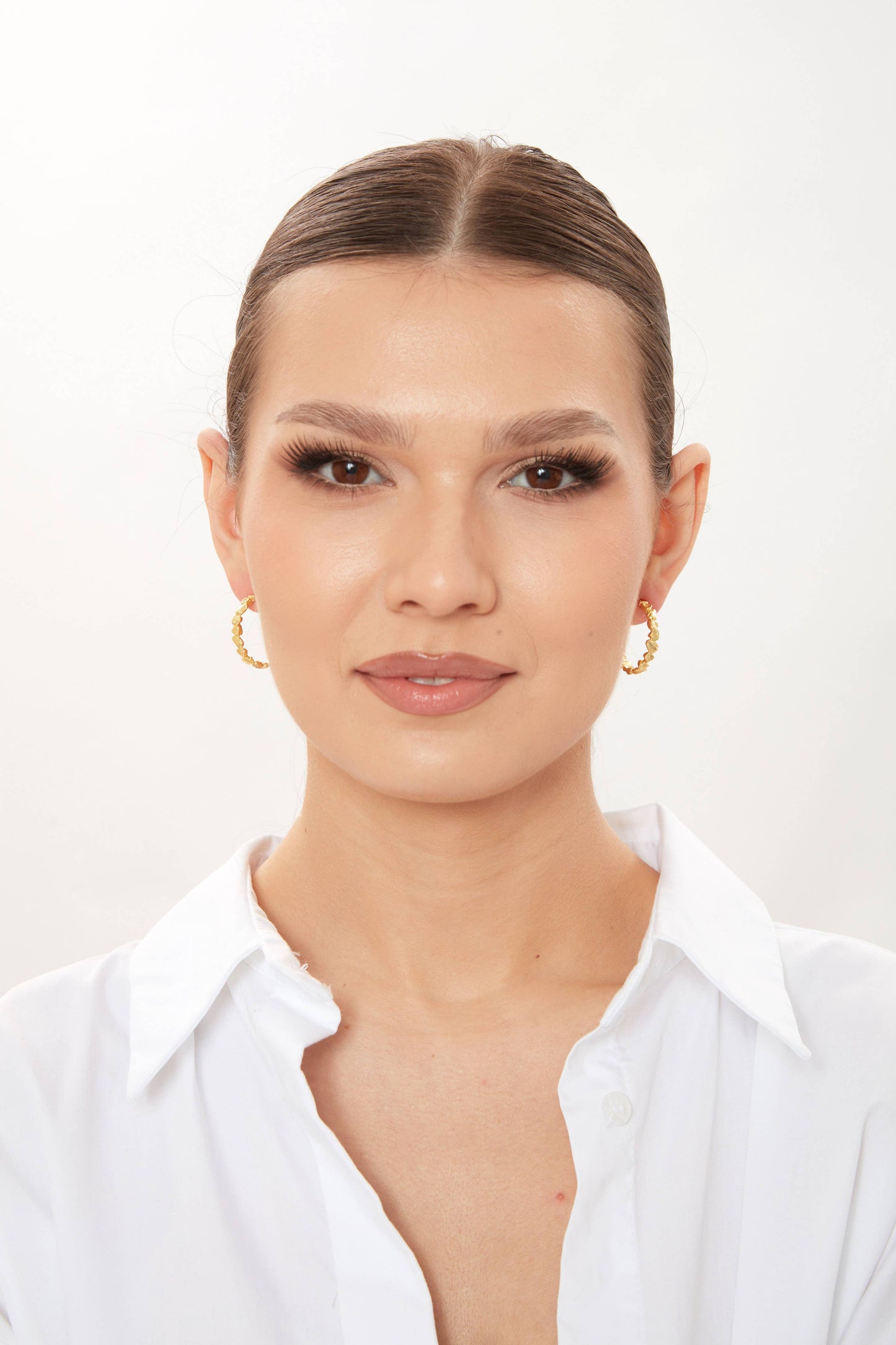 Schmuckoo Berlin - Nugget Hoop Earrings Gold