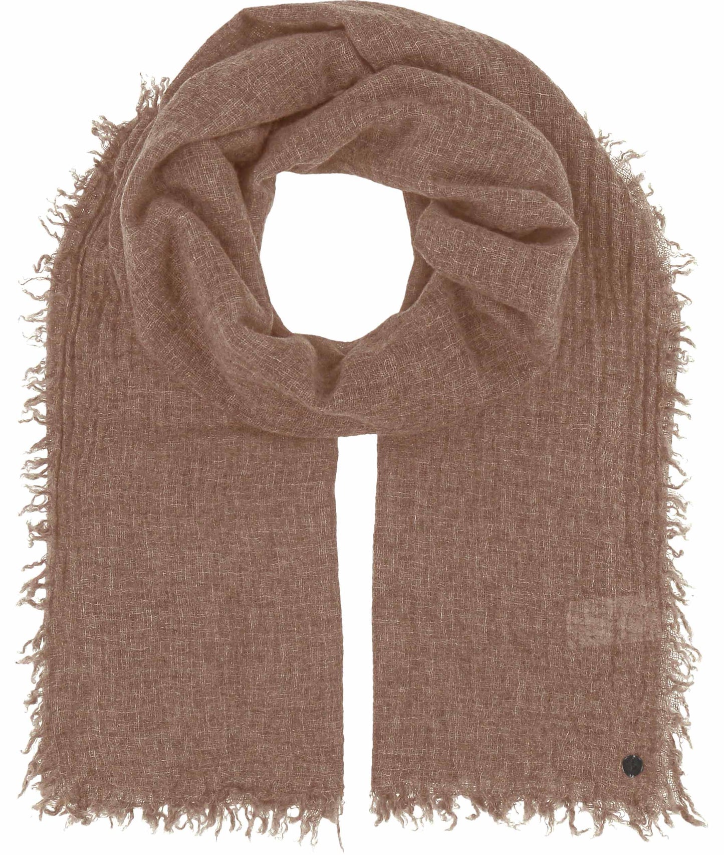 FRAAS - The Scarf Company - Lightweight Wool Solid Fringe Wrap