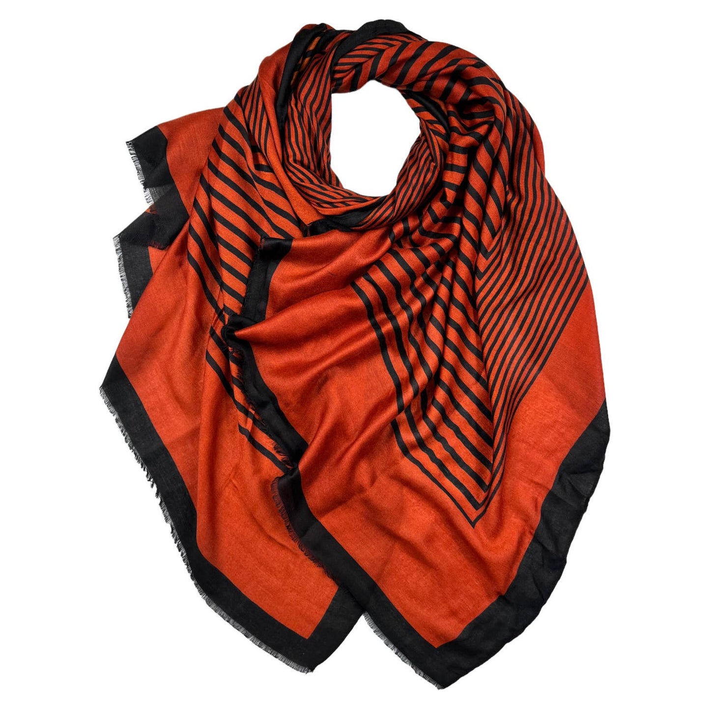 London Scarves - Big maze monogram printed scarf