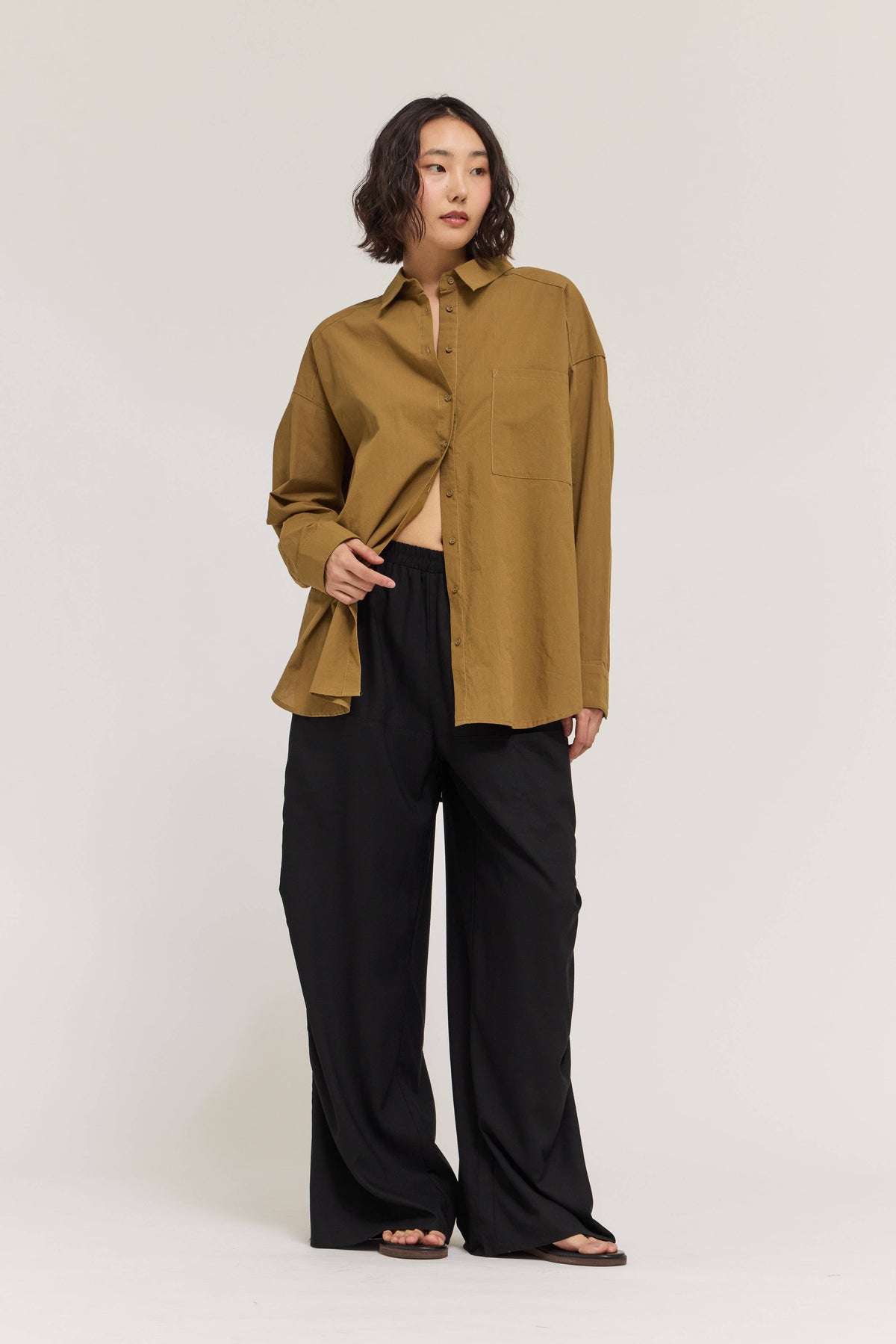 Grade & Gather -41712NS - OVERSIZED SHIRT