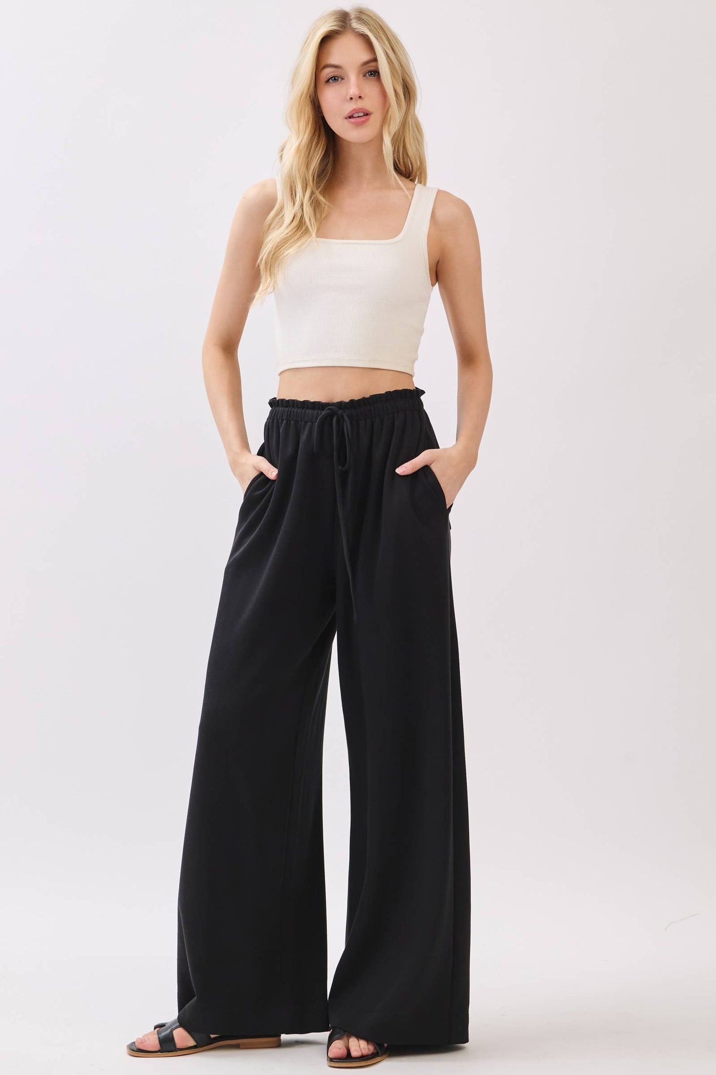 Solid Wide Leg Pants - Final Touch