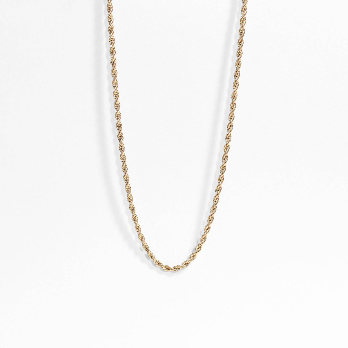 Gold Rope Chain Necklace - WJW