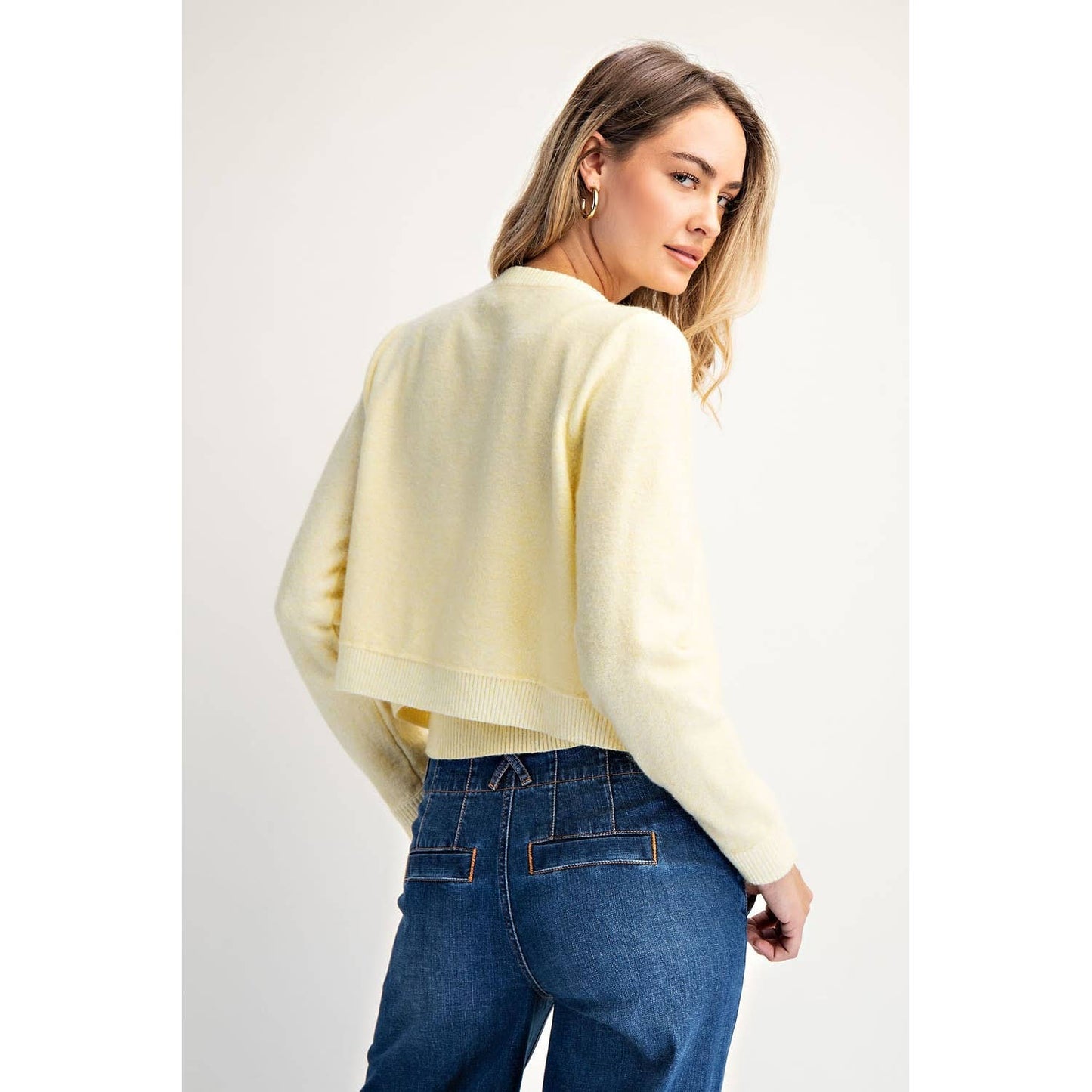 COTIERRA - SOLID CASHMERE CARDI