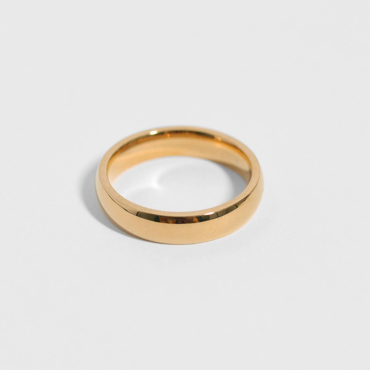 Stainless Steel Blank Gold Ring - WJW