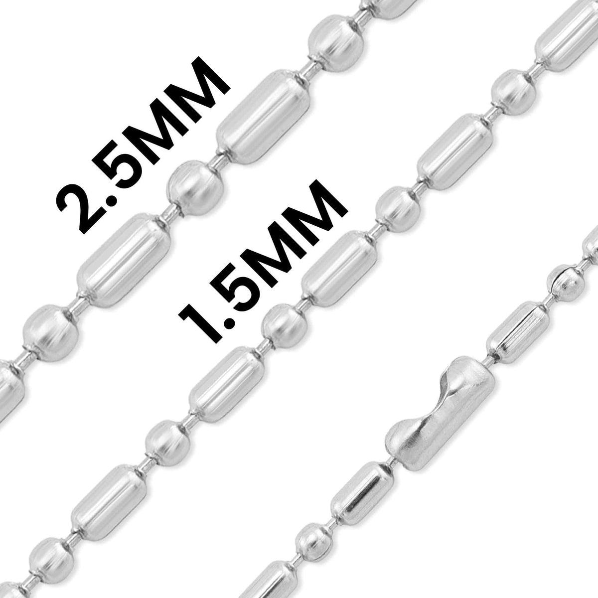 Stainless Steel Ball Bar Chain - WJW