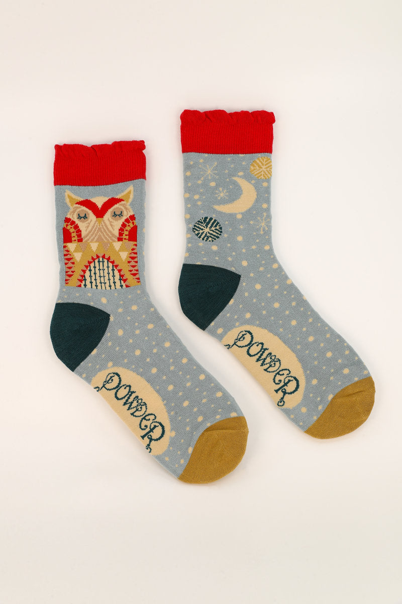Owl by Moonlight Ankle Socks