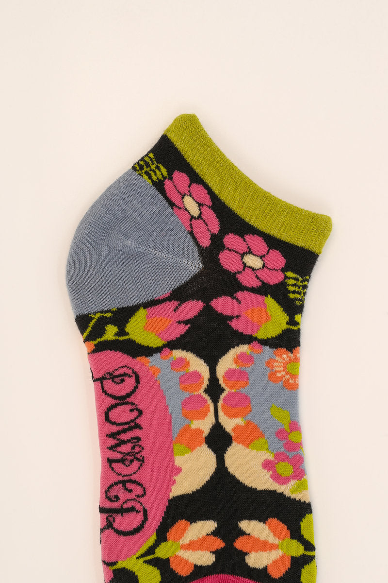 Scandinavian Floral Trainer Socks