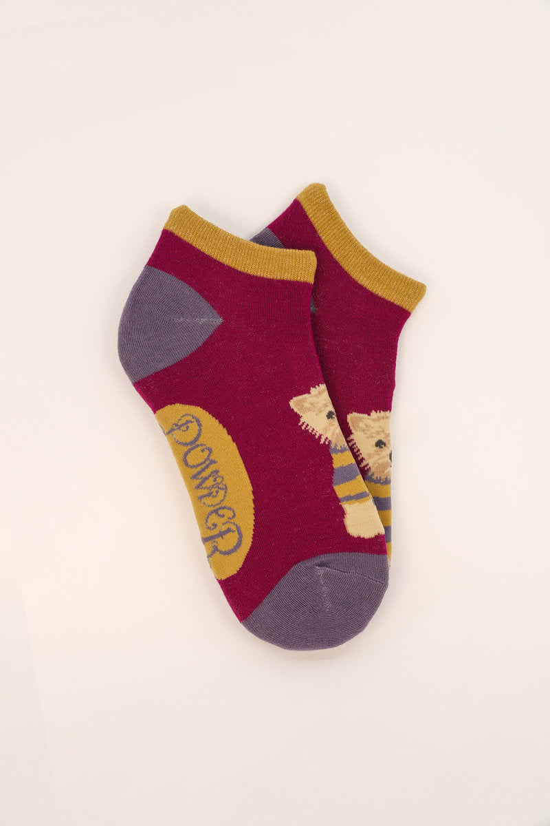 Wooly Westie Trainer Socks