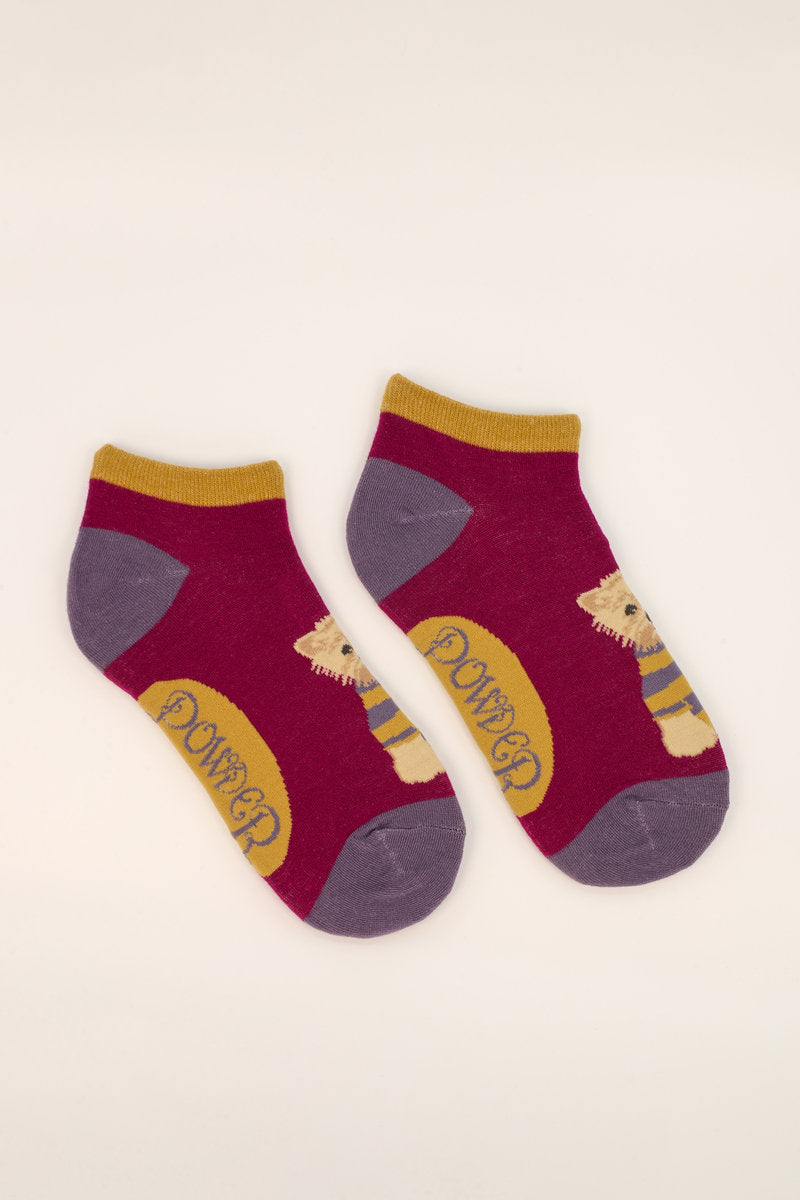 Wooly Westie Trainer Socks