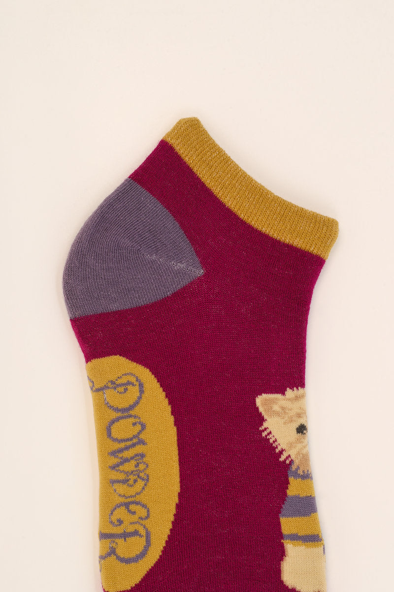 Wooly Westie Trainer Socks