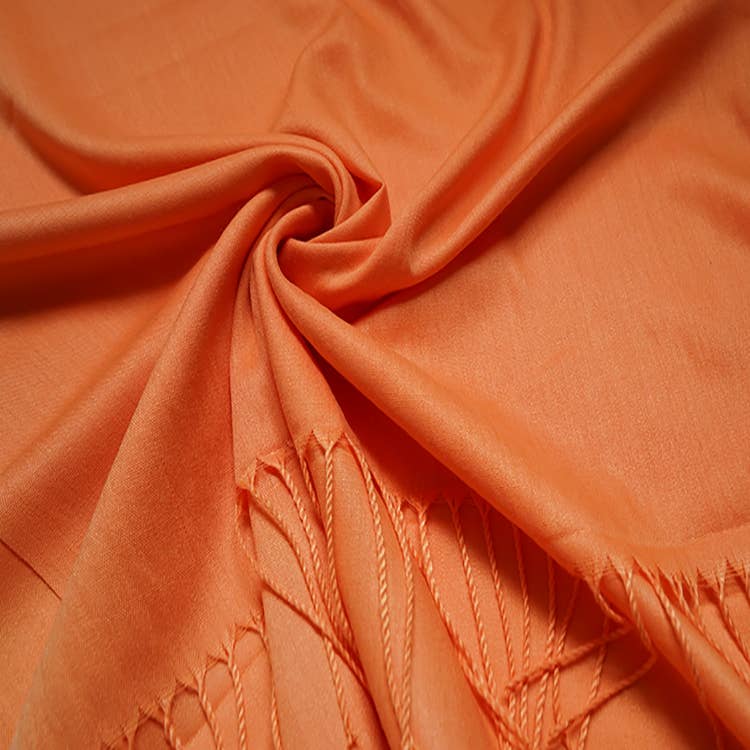 Cotton Blend Tassel Pashmina