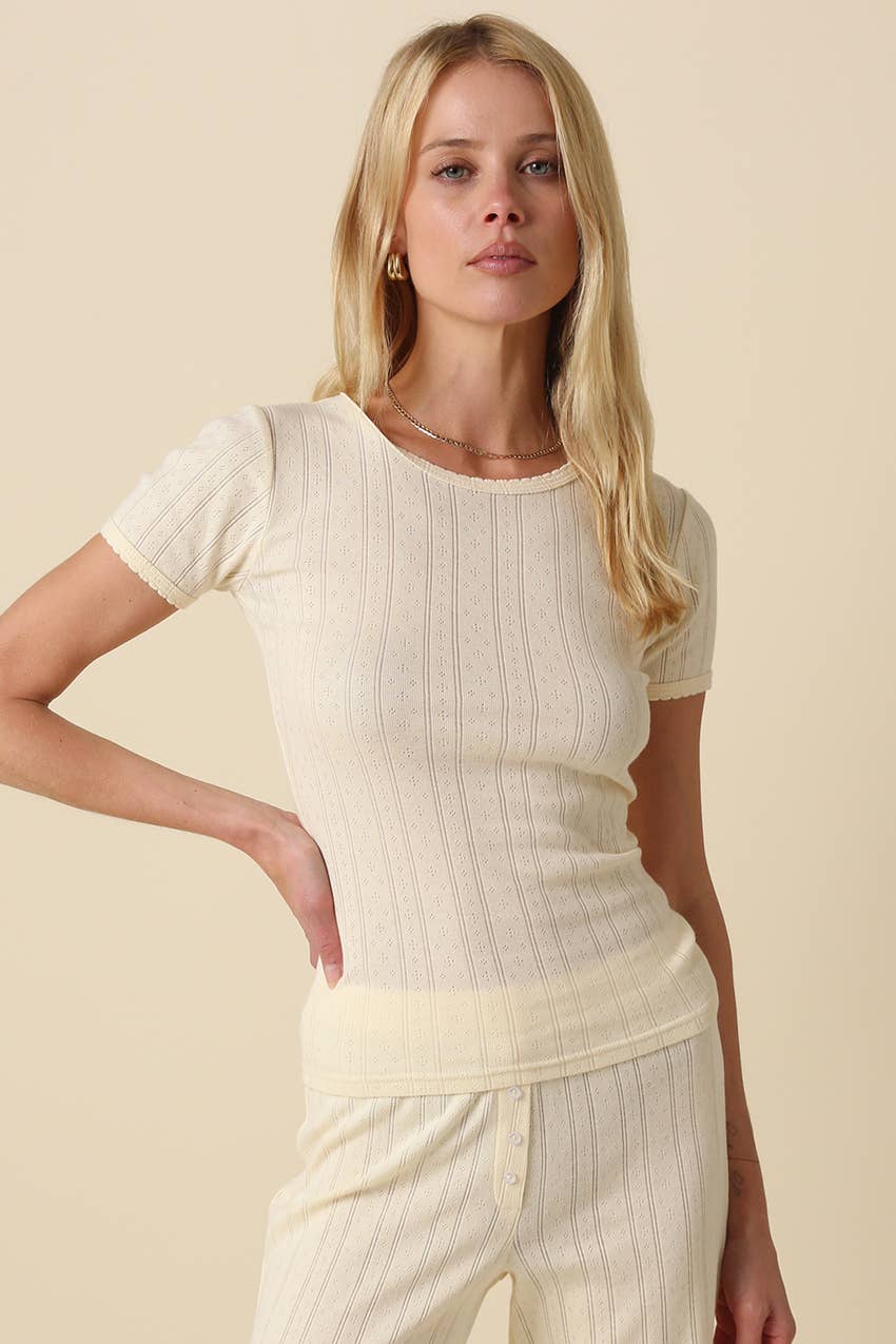 Olivaceous - Marley Ribbed Knit Top