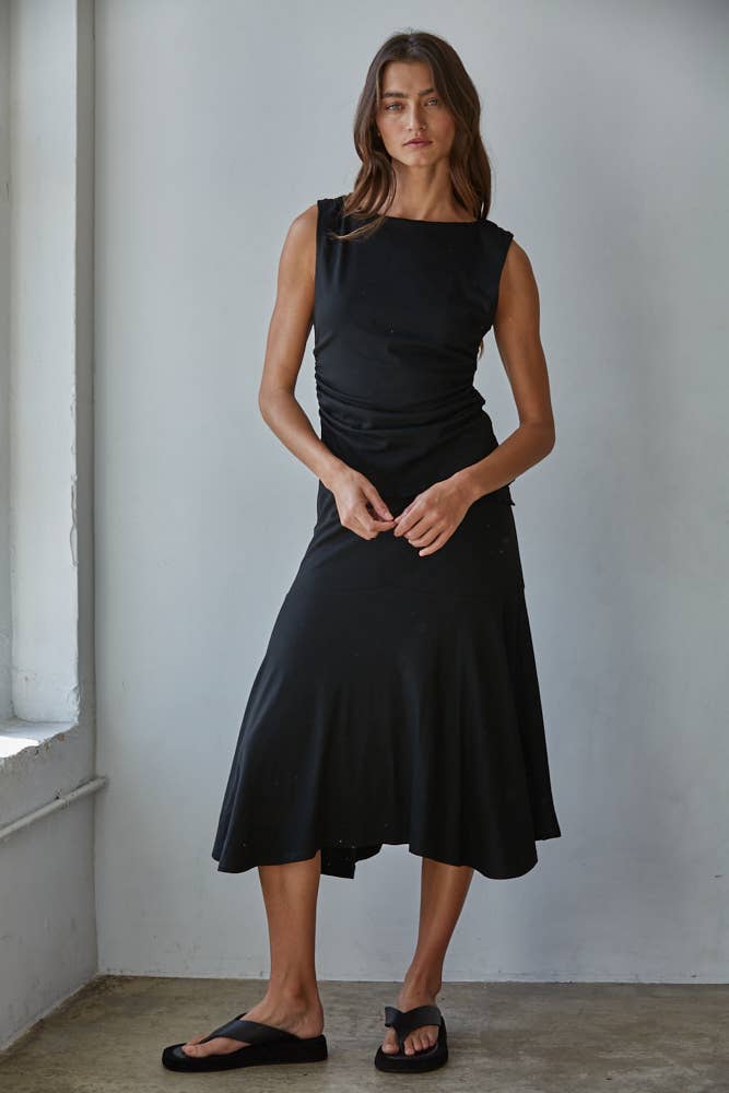 Knit Viscose Spandex Layered Sleeveless Top - By together