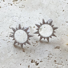 Load image into Gallery viewer, Sun Earrings, Crystal
