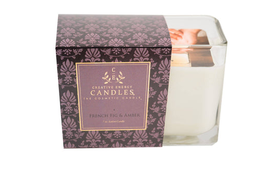 Creative Energy Candles - French Fig & Amber: 2-in-1 Soy Lotion Candle