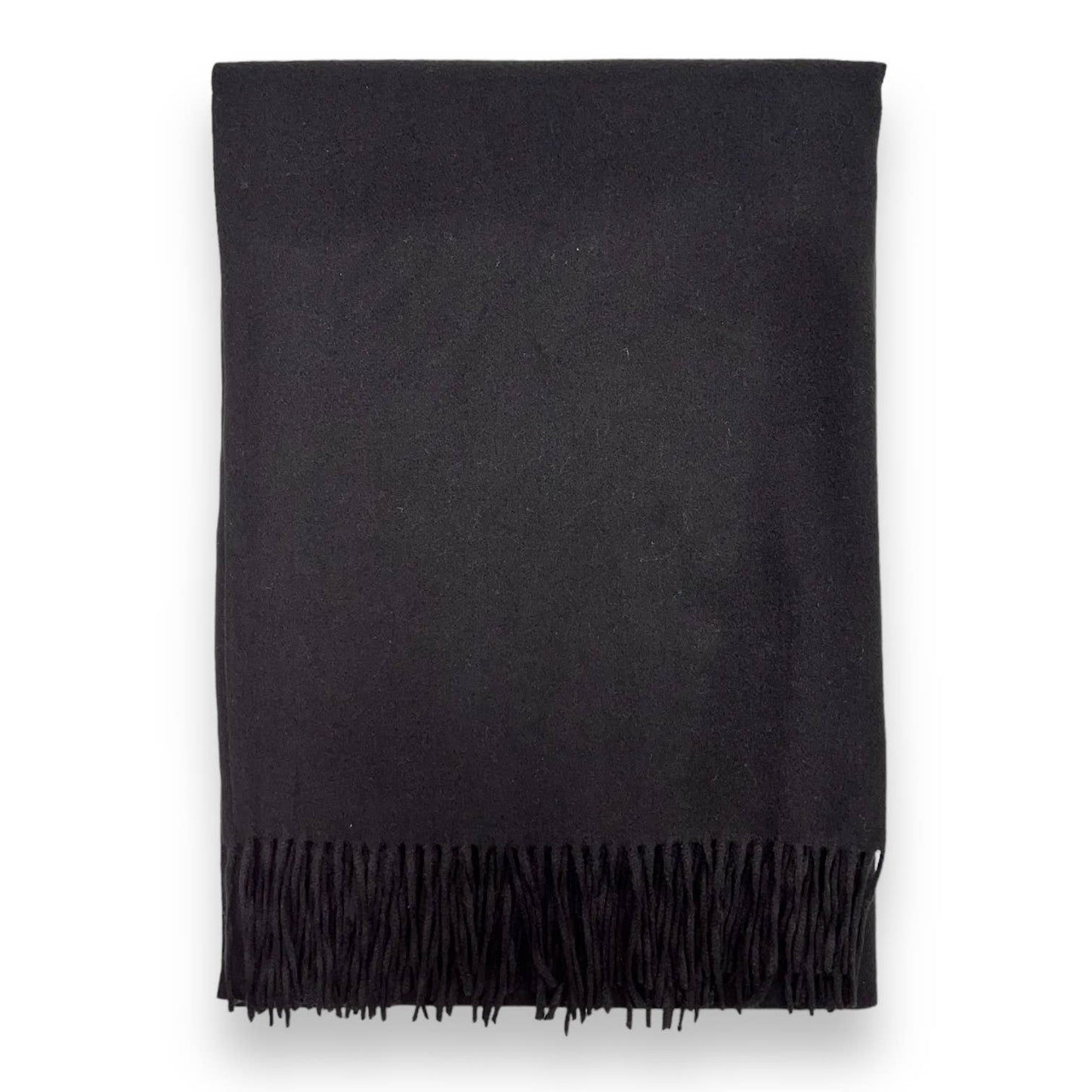 London Scarves - Classic Plain Cashmere Blend with Tassels