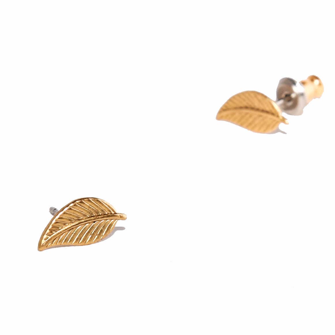 Tilly Doro - Leaf Stud Earrings