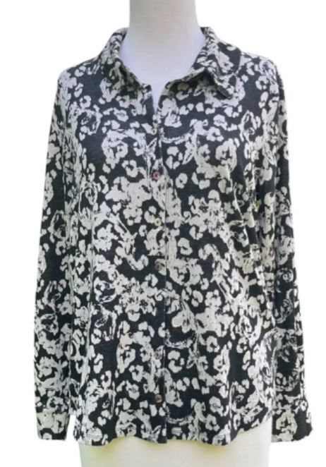 FITTED SHIRT-FORAL JACQUARD