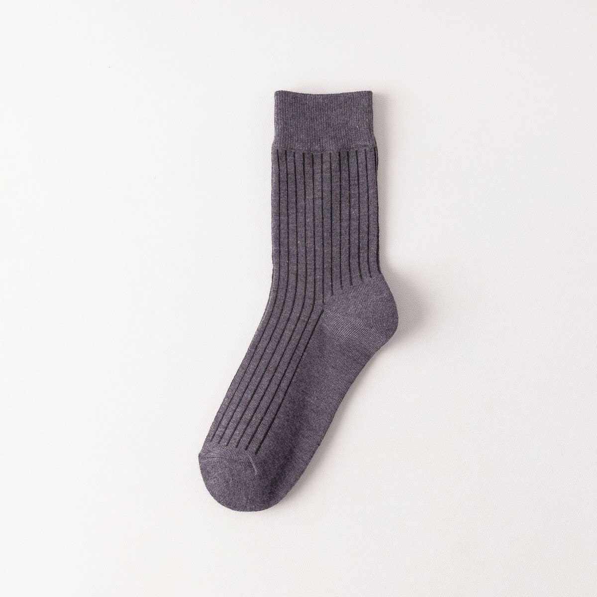 WOMEN SOLID COTTON SLOUCH CREW SOCKS - NINEXIS
