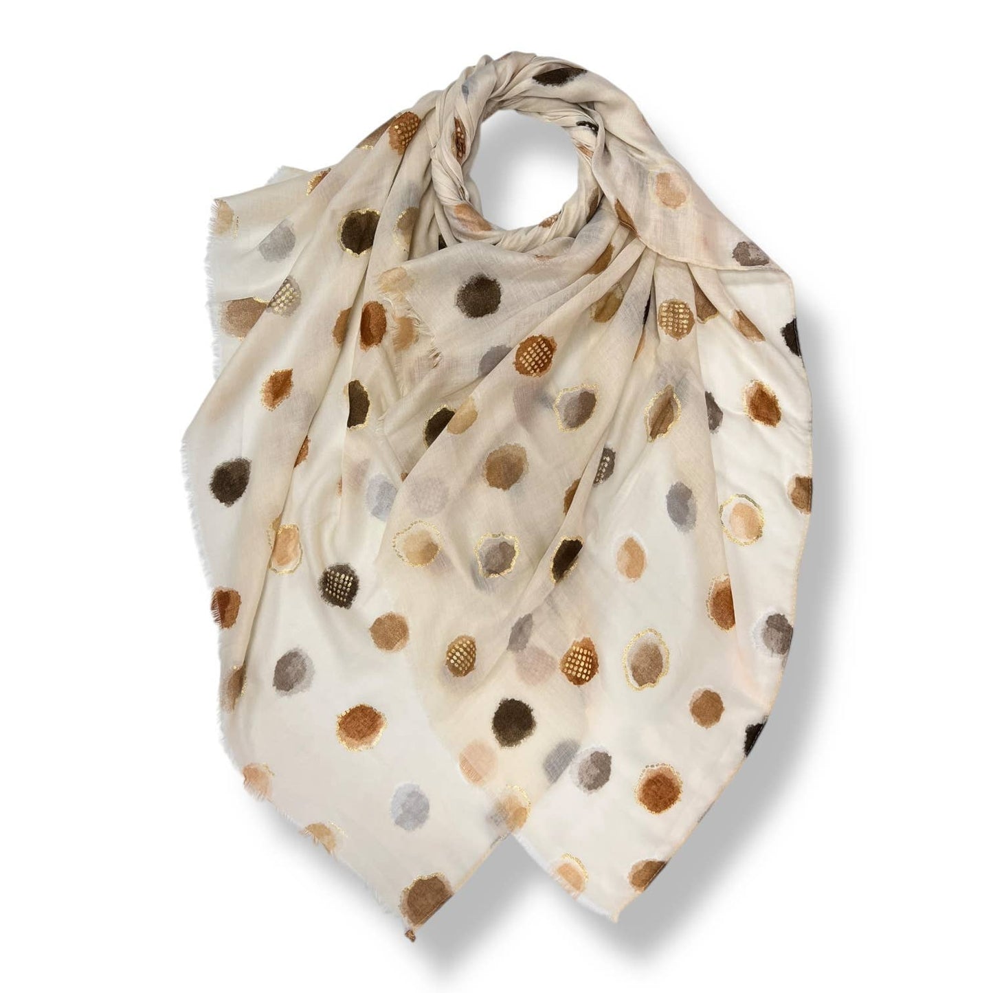 London Scarves - Colourful Summer Polka Dots