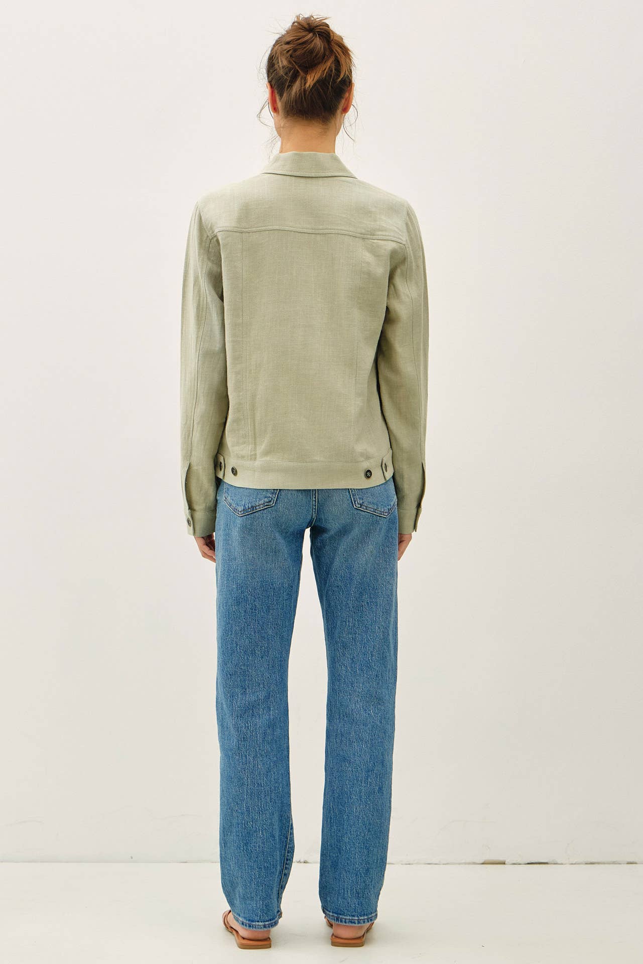 Be Cool - LIGHTWEIGHT LINEN BLEND BUTTONED JACKET
