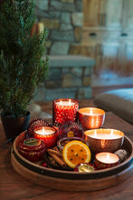 Load image into Gallery viewer, Holiday Spiced Toddy 8oz Petite Shimmer Candle
