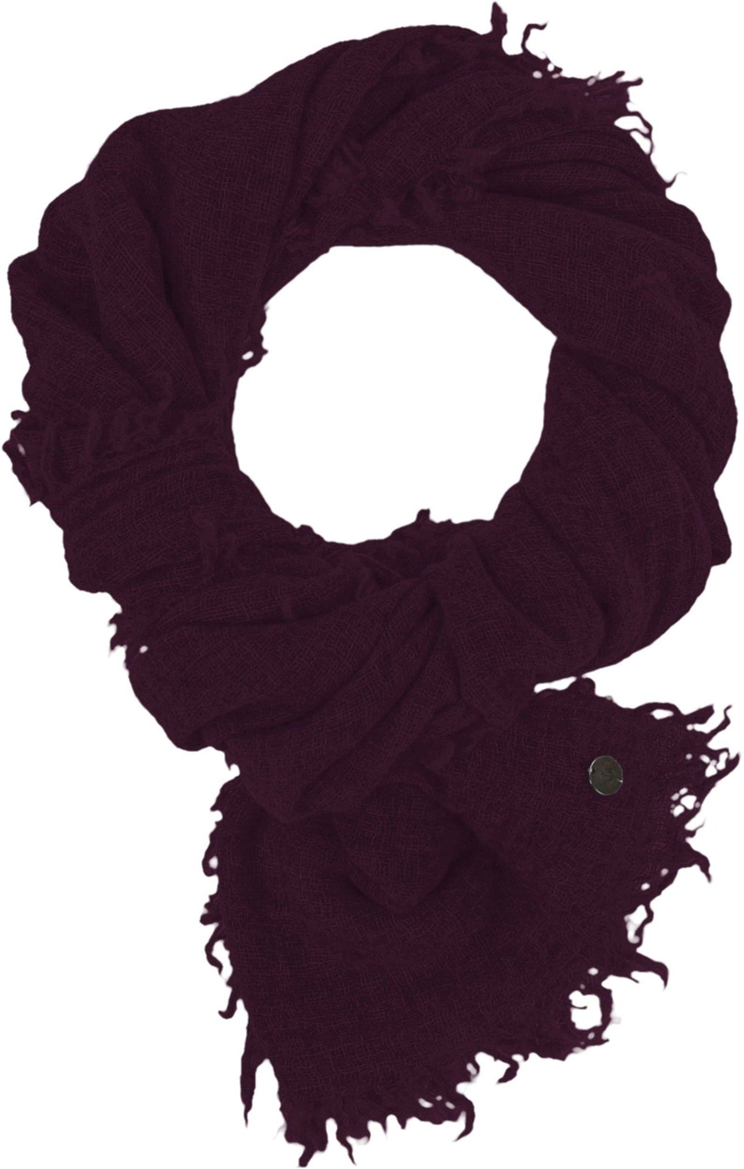 FRAAS - The Scarf Company - Lightweight Wool Solid Fringe Wrap