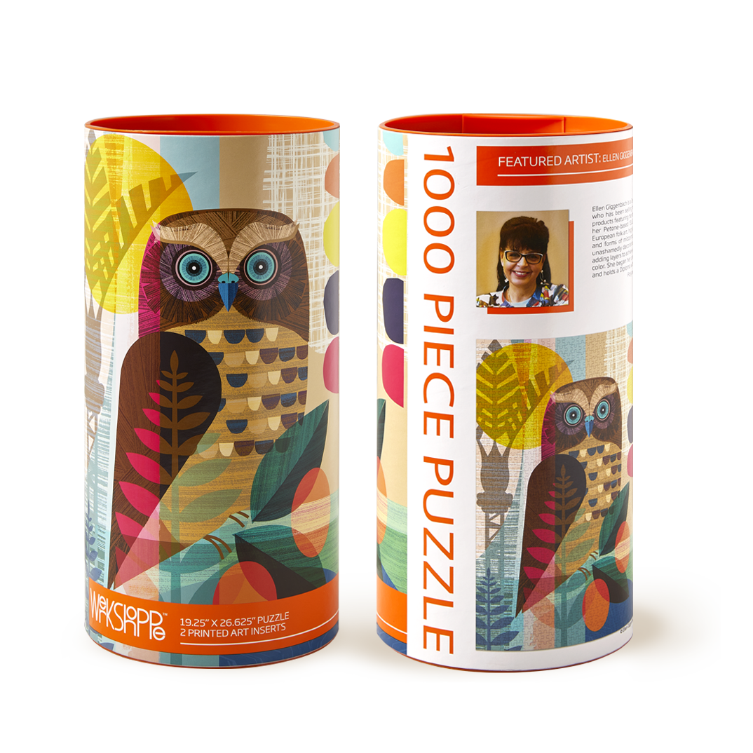 WerkShoppe - Ruru Owl | 1000 Piece Jigsaw Puzzle