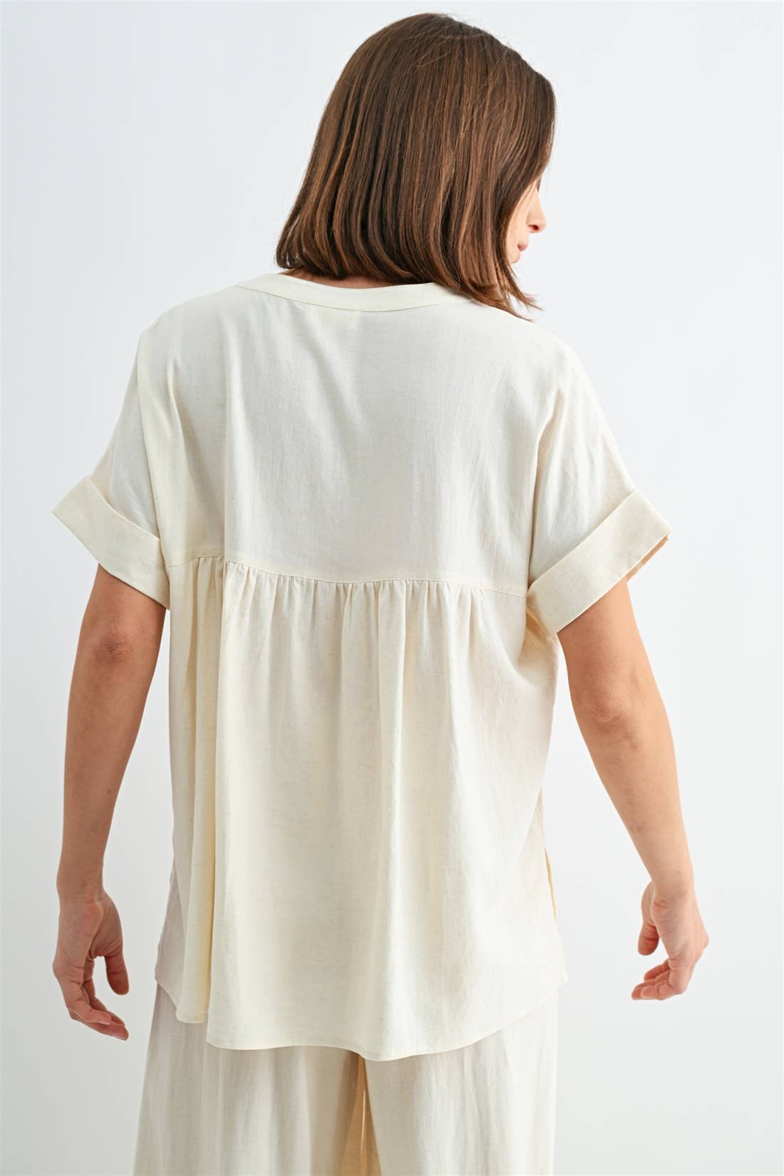 V NECK DOLMAN TOP