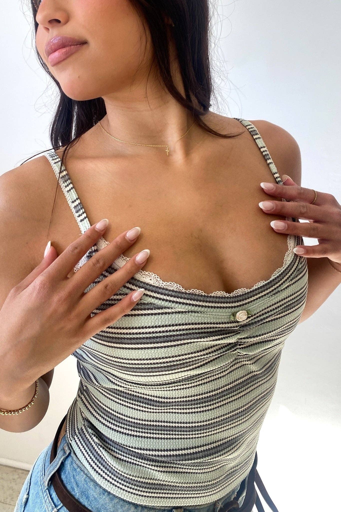 Striped Cami Top - Nectar Clothing