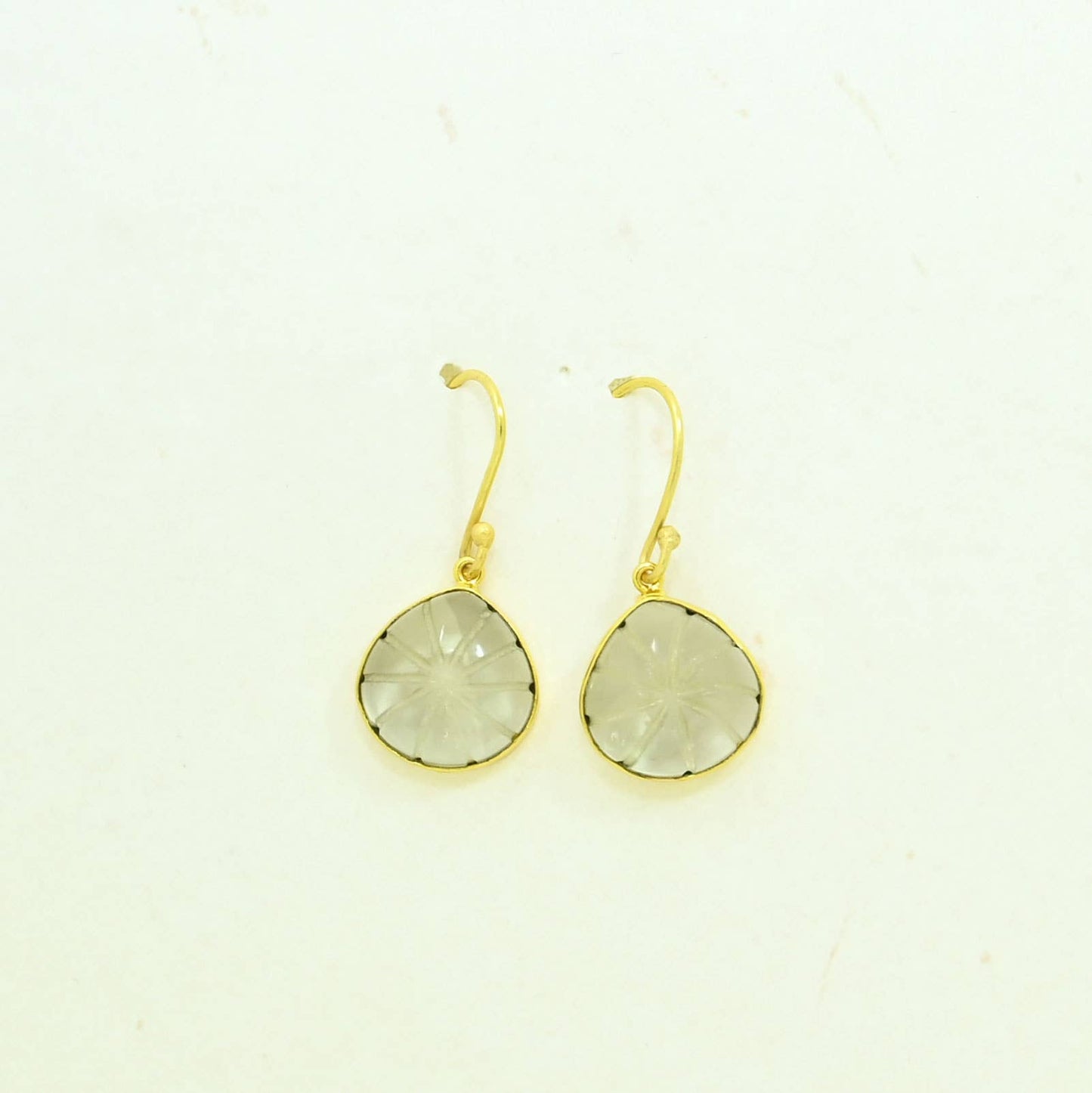 Schmuckoo Berlin - Harper Earring Gold Plated - Natural Green Amethyst