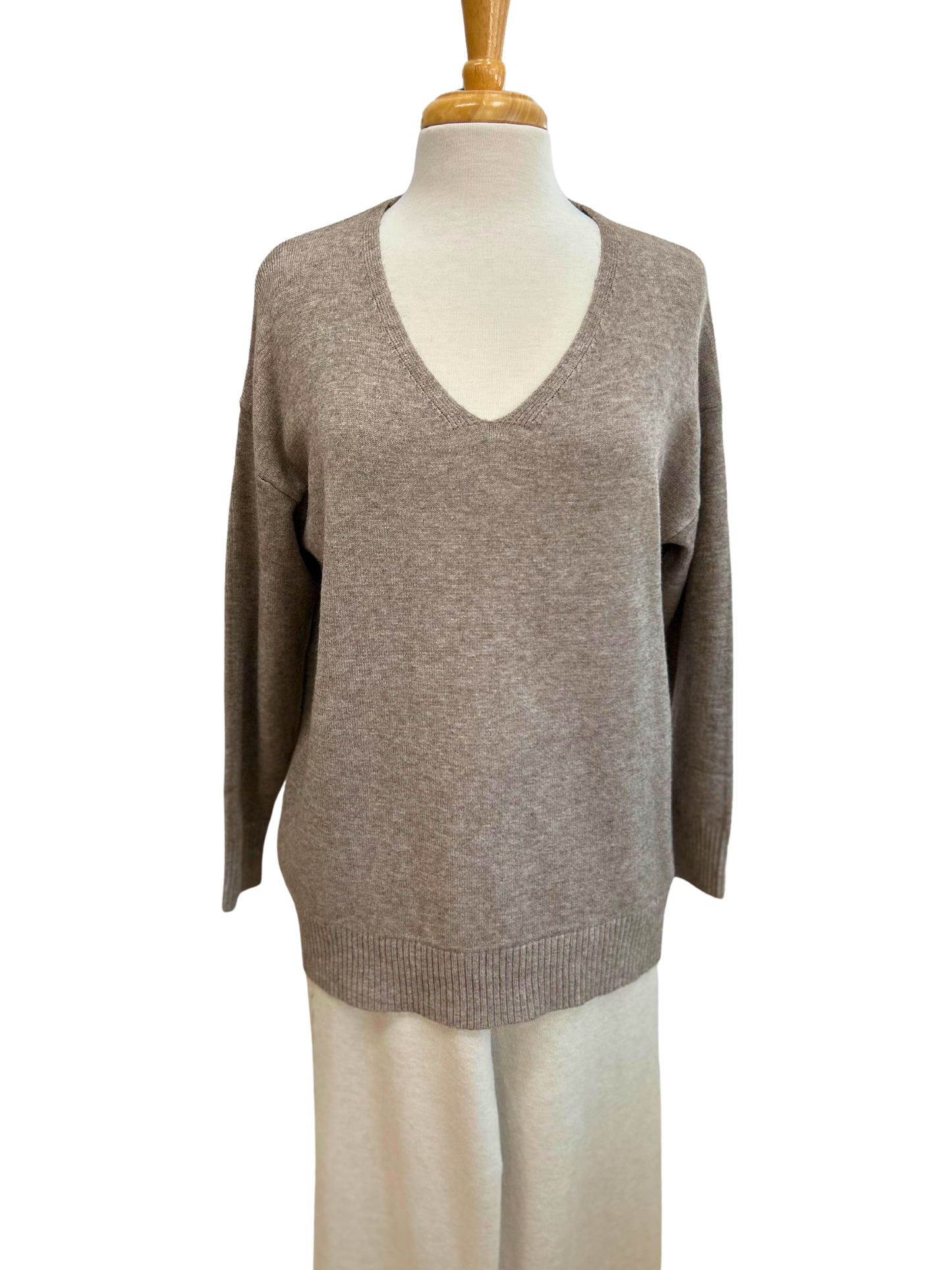 V-Neck Long Sleeve Sweater