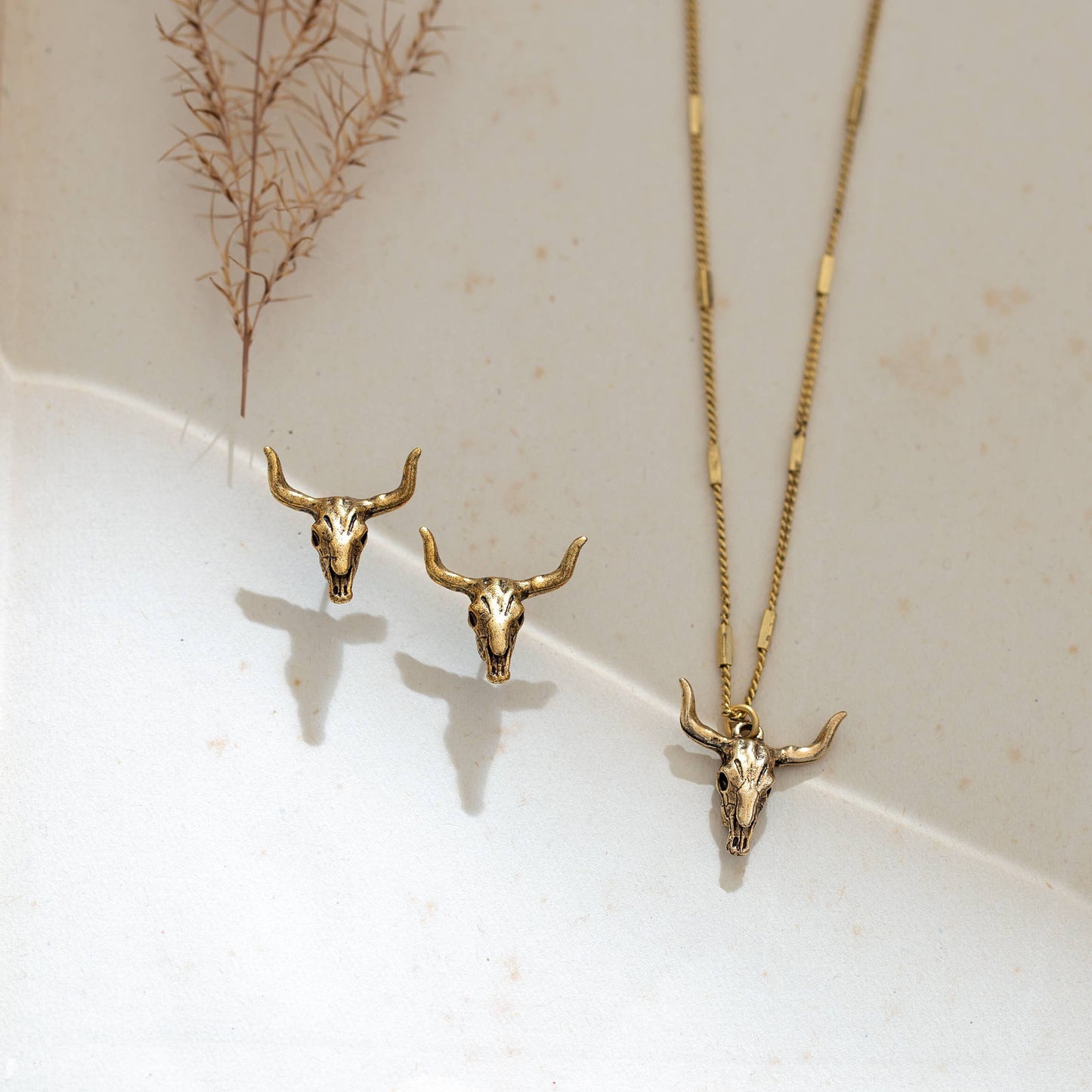 Amano Studio - Longhorn Skull Necklace