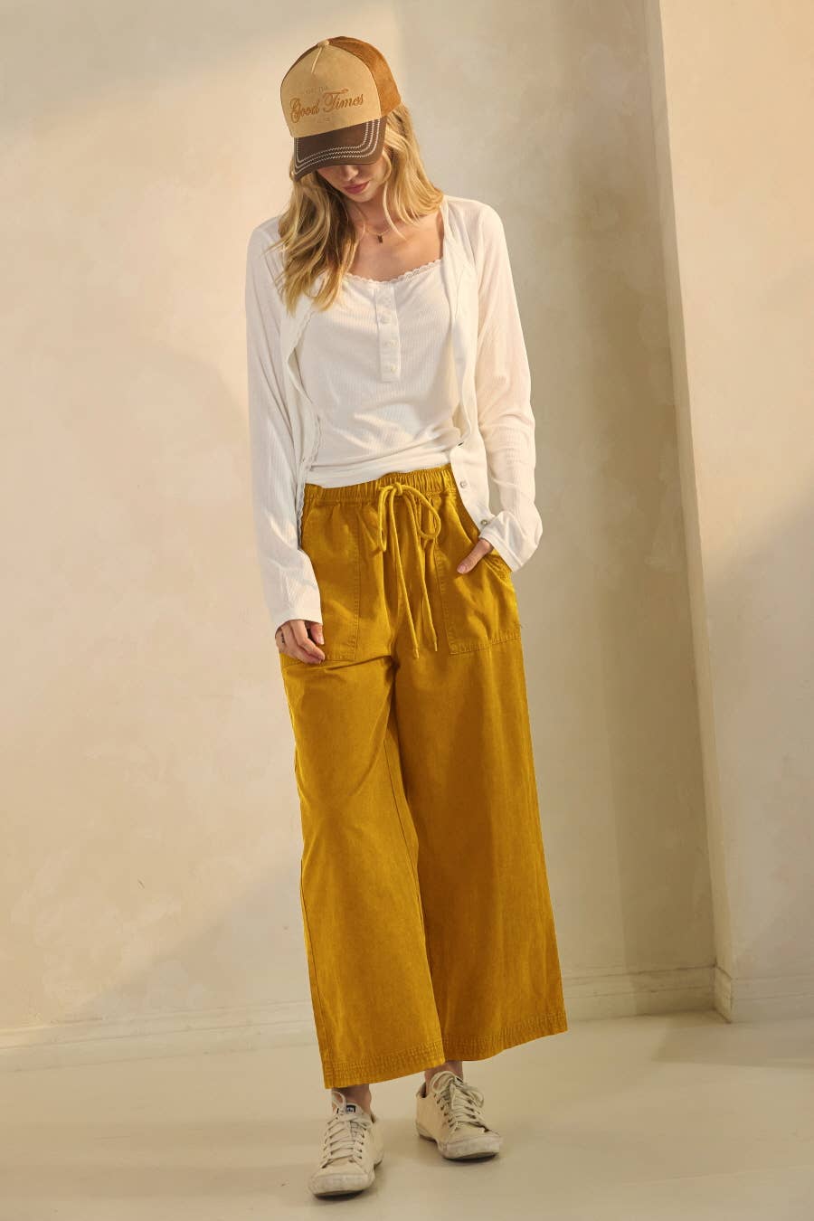 Oddi - Wide-leg Acid Washed Pants