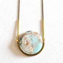 Load image into Gallery viewer, Ker-ij Jewelry - Arctic Terra Agate Cradle Necklace
