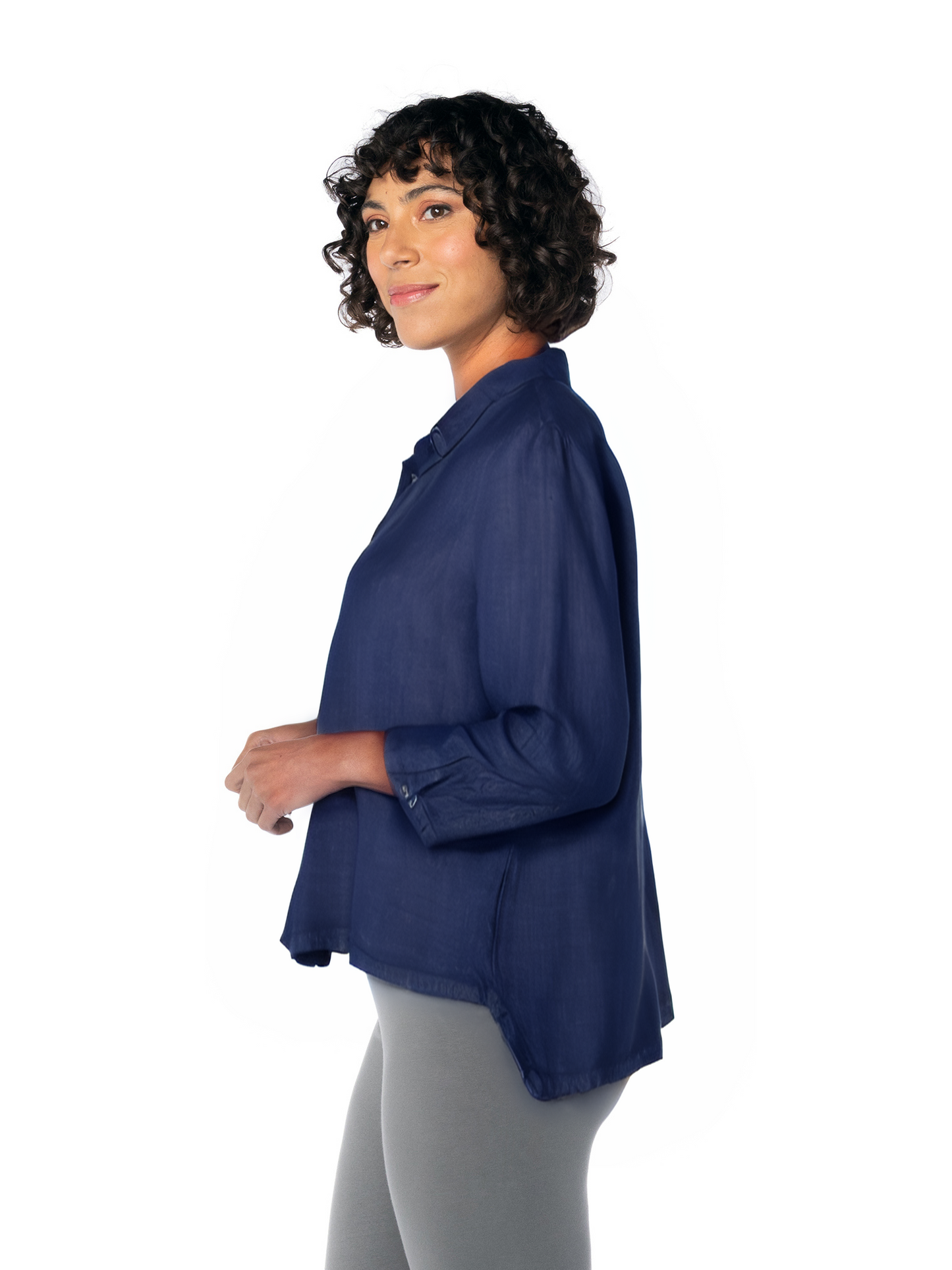 HI-LOW CROP SHIRT