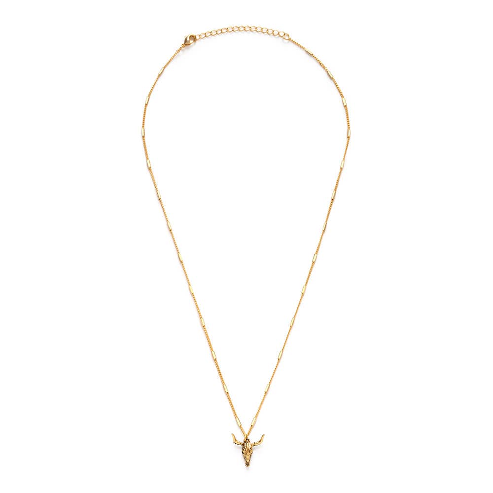 Amano Studio - Longhorn Skull Necklace