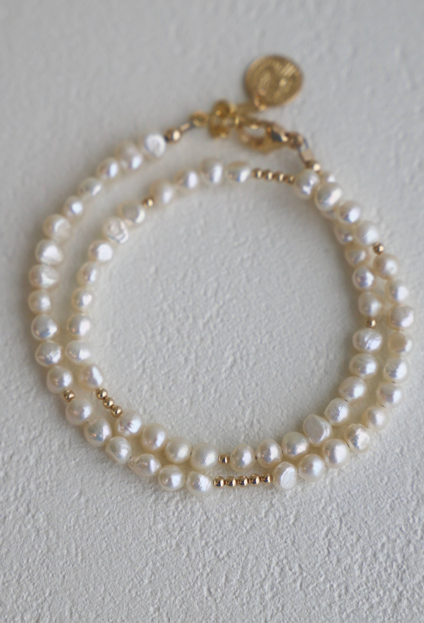Katie Waltman Jewelry - PEARL DOUBLE WRAP BRACELET